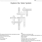Explore Our Solar System Crossword  Wordmint Together With Formation Of The Solar System Worksheet