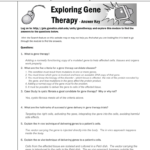 Exploring Gene Therapy Answers Inside A Case Of Cystic Fibrosis Worksheet Answer Key