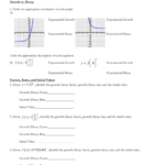 Exponential Functions Practice Test 1 Together With Exponential Growth And Decay Worksheet Answer Key