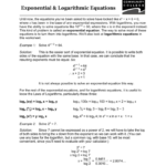 Exponential  Log Equations  Vcc Library Along With Logarithmic Equations Worksheet