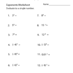 Exponents Practice Worksheet  Free Printable Educational Worksheet Regarding Algebra 2 Exponent Practice Worksheet Answers