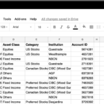 Export To Spreadsheet: Wealthica Along With Automatic Investment Management Spreadsheet