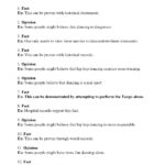 Fact And Opinion Worksheet 6  Answers Inside Theater Through The Ages Worksheet Answers