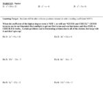 Factoring Algebra Chapter 8B Assignment Sheet  Pdf For Algebra 1 Factoring Worksheet