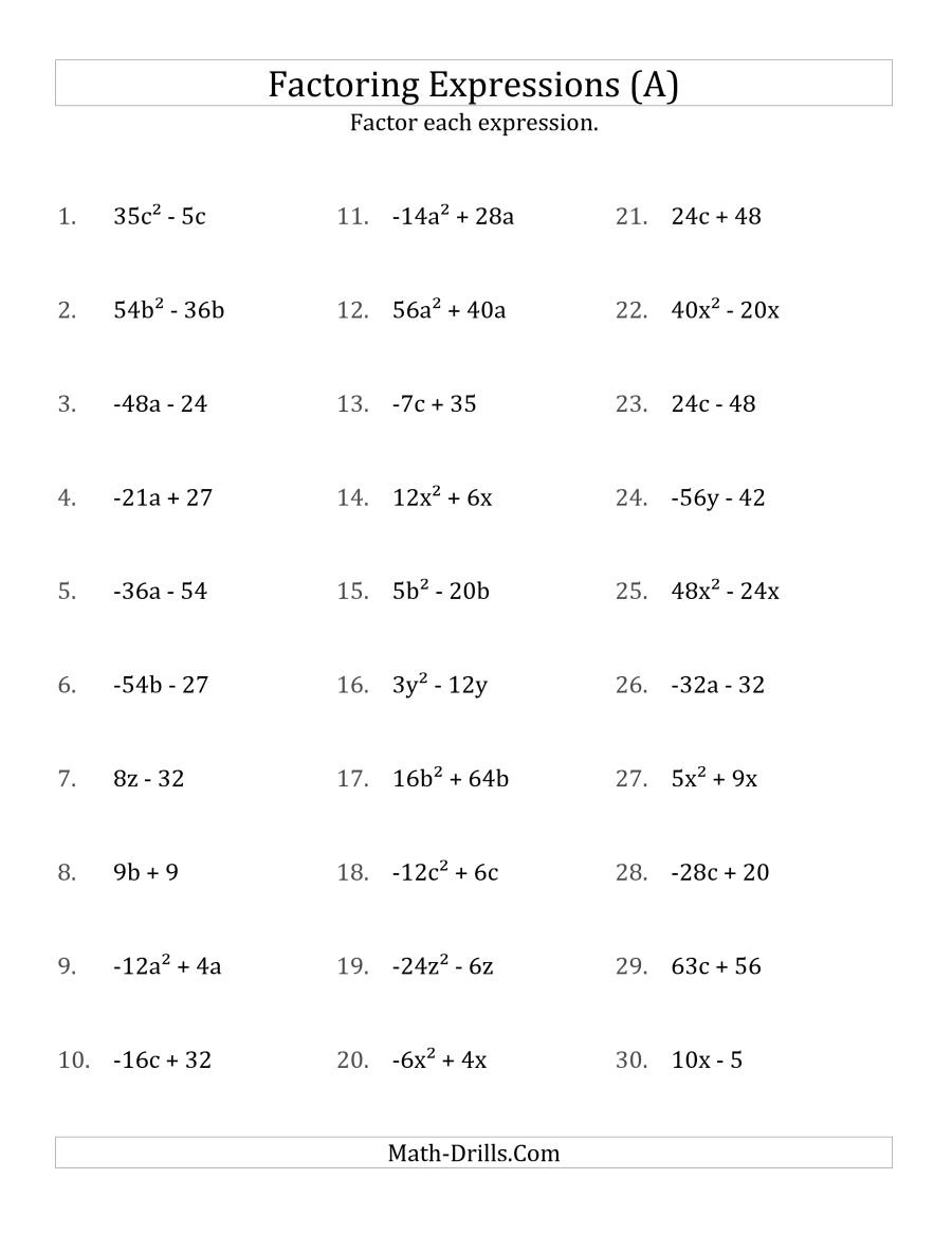 Factoring Difference Of Squares Worksheet Answers Intended For Factoring Difference Of Squares Worksheet Answers
