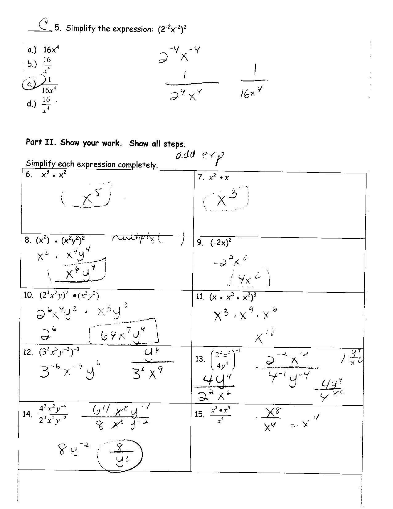Factoring Polynomials Worksheet 650841  Grade 10 Math Factoring For Unit 2 Worksheet 8 Factoring Polynomials Answer Key