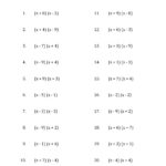 Factoring Quadratic Expressions Worksheet Math 3 Ways To Solve And Factoring Expressions Worksheet