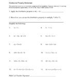 Factoring Using The Distributive Property Worksheet  Coastalbend For Factoring Using The Distributive Property Worksheet