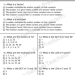 Factors And Multiples Quiz  4Oa4  School  Pinterest  Factors Within Multiplying 3 Factors Worksheets