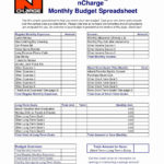 Family Budget Template Income Spreadsheet And Expenses Small Within Business Income And Extra Expense Worksheet