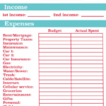 Family Monthly Budget Spreadsheet Template Free Planner And ... In Free Monthly Budget Spreadsheet Template