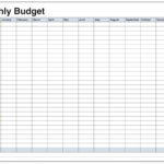 Family Monthly Budget Worksheet  Free Printable Calendar Blank Inside Monthly Expense Worksheet Free
