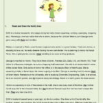 Family Reading Comprehension And Other Activities  Interactive As Well As Comprehensions Worksheets