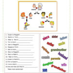 Family Worksheet  Free Esl Printable Worksheets Madeteachers As Well As Esl Worksheets For Beginners