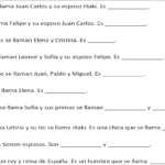 Family  Year 7 Spanish Together With Spanish Family Worksheets