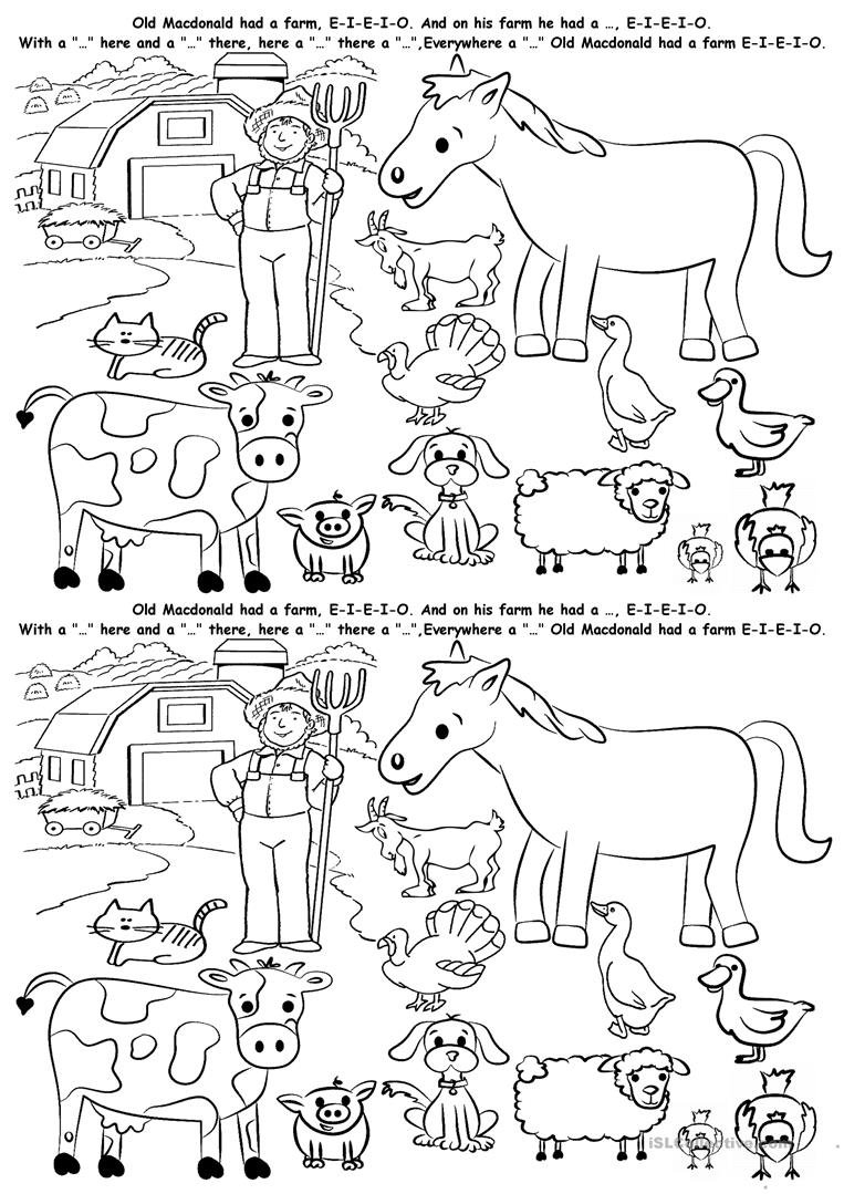 Farm Animals Worksheet  Free Esl Printable Worksheets Madeteachers Together With Animal Farm Worksheets