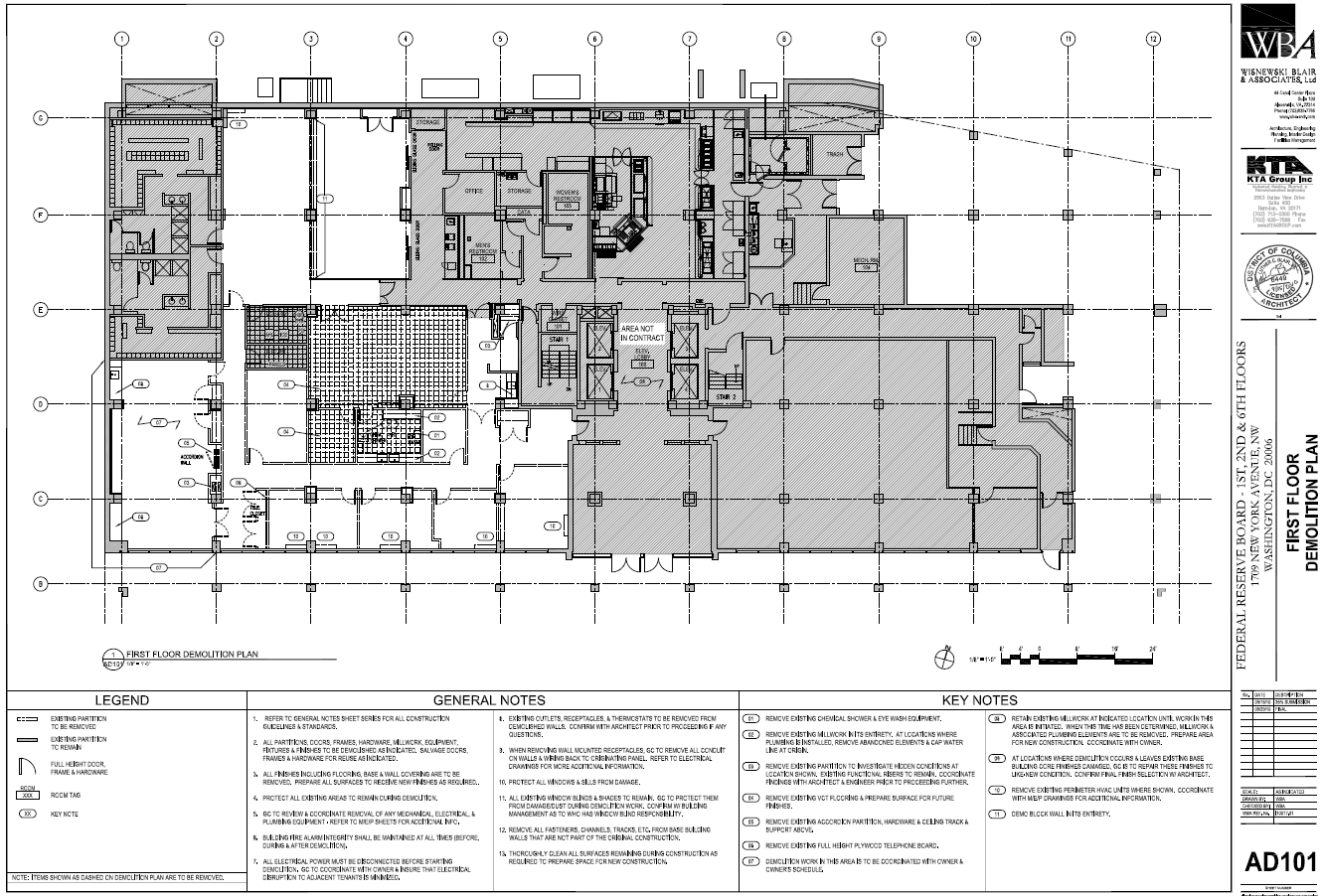 Federal Reserve Board Of Governors New York Avenue Building Along With Dia Construction Security Plan Worksheet