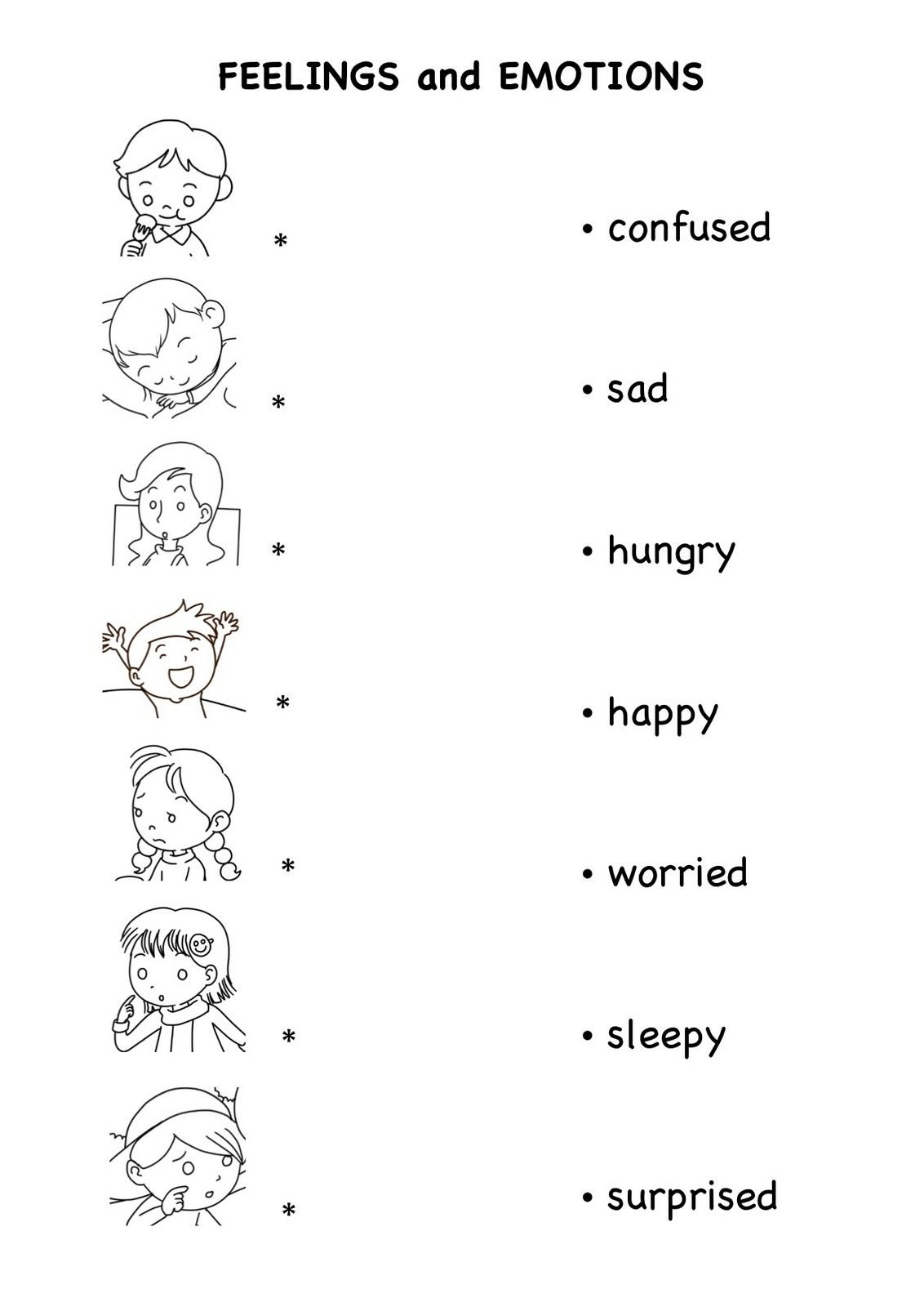 Feelings And Emotions Worksheets Printable 72 Images In Collection For Feelings And Emotions Worksheets Pdf