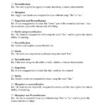 Figurative Language Worksheet  Lord Of The Flies  Answers In Lord Of The Flies While Reading Chapter 4 Worksheet Answers