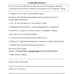 Figurative Language Worksheets  Idiom Worksheets With Regard To Idioms Worksheets Pdf
