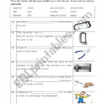Fill In The Blanks Workplace Tools  Esl Worksheetsoulsensei With Regard To Blank Tape Measure Worksheet