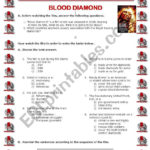 Film Blood Diamondglobal Inequalityhuman Rights  Esl Worksheet As Well As Blood Diamond Worksheet Answers