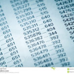 Financial Data Concept With Numbers Stock Photo   Image Of Formula ... With Regard To Photography Accounting Spreadsheet