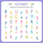 Find And Circle Every Letter P Worksheet For Kindergarten And Within Letter P Worksheets For Preschool