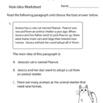 Finding The Main Idea Worksheet  Free Printable Educational Worksheet Together With Main Idea And Supporting Details Worksheets Pdf