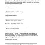 Finding The Missing Premise Of An Argument Pertaining To Premise And Conclusion Worksheet