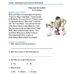 First Grade Reading Worksheets Free Sequencing Math And Report Within Spanish Reading Comprehension Worksheets