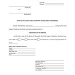 Florida Family Law Rules Of Procedure Form 12902E Child Support Intended For Florida Child Support Guidelines Worksheet Fillable