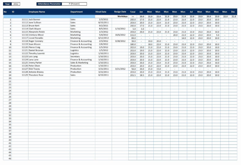 Fmla Leave Tracking Spreadsheet —