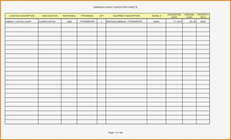 Pantry Inventory Spreadsheet — excelguider.com