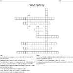 Food Safety And Sanitation Vocab Crossword  Wordmint Intended For Food Safety And Sanitation Worksheet Answers