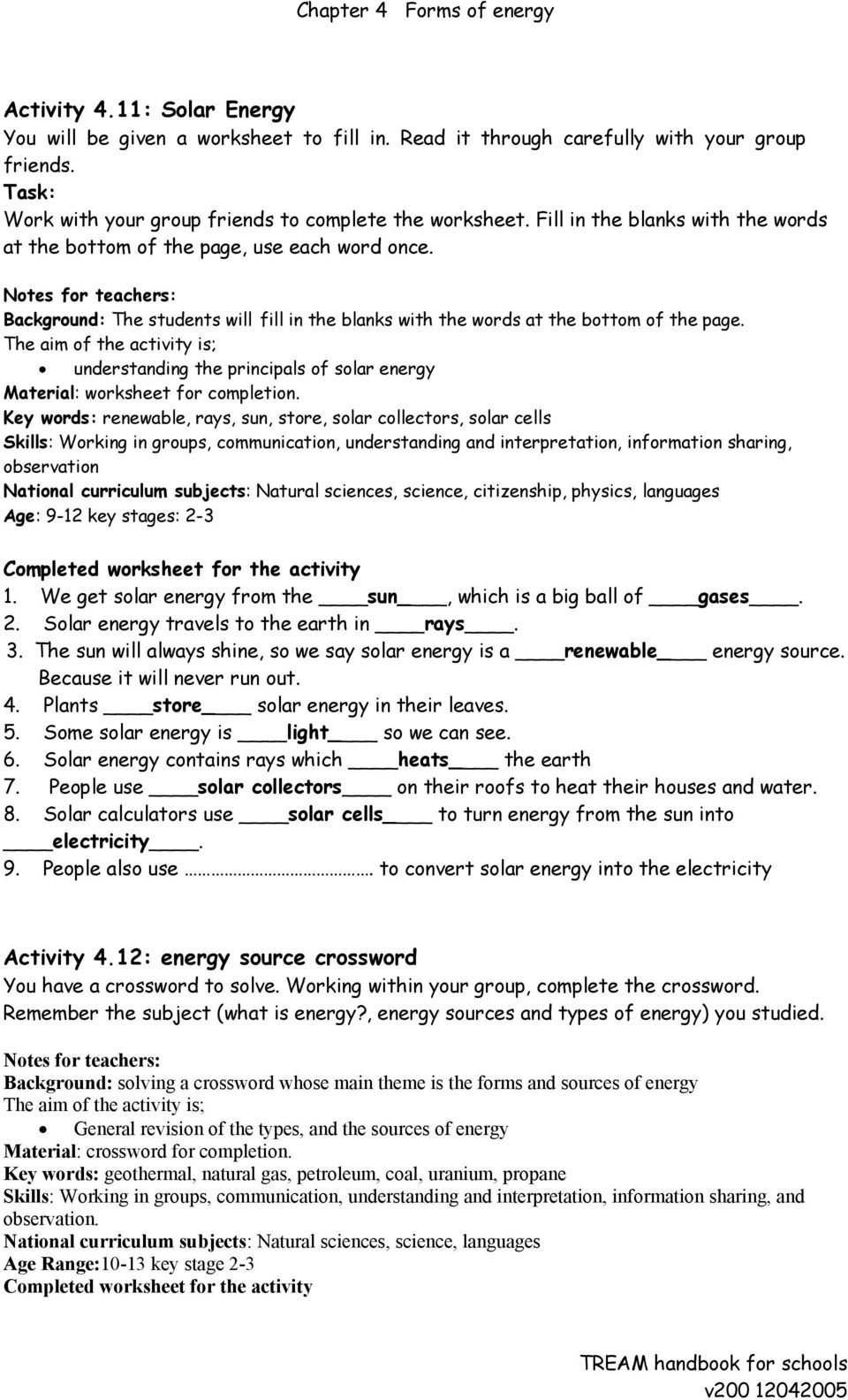 Forms Of Energy Worksheet Answer Key Author's Purpose Worksheet Also Forms Of Energy Worksheet Answer Key