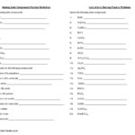 Formulas And Nomenclature Binary Ionic Compounds Worksheet Answers As Well As Writing And Naming Binary Compounds Worksheet Answer Key