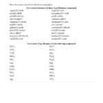 Formulas And Nomenclature Binary Ionic Compounds Worksheet Answers In Binary Ionic Compounds Worksheet