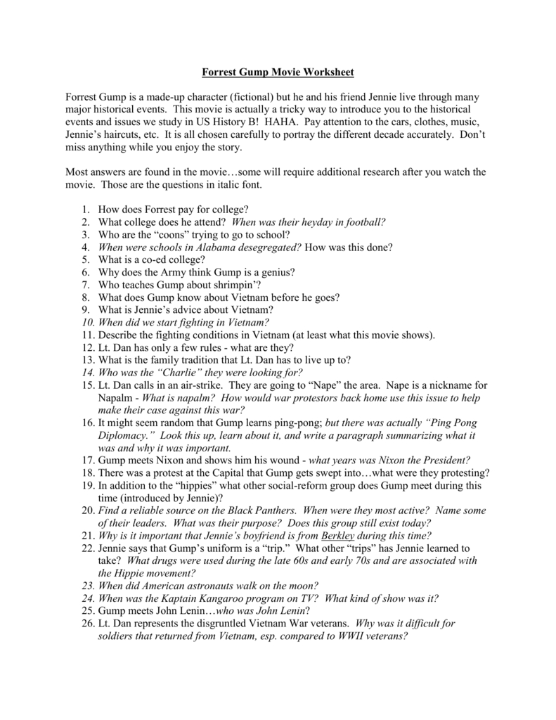 forrest-gump-movie-worksheet-answers-excelguider