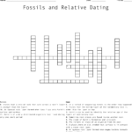 Fossils And Relative Dating Crossword  Wordmint Inside Fossils And Relative Dating Worksheet