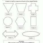 Fraction Shape Worksheets Also Dividing Shapes Into Equal Parts Worksheet