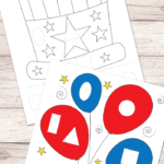Free 4Th Of July Cut And Glue Worksheets  Easy Peasy Learners Within Free Cutting Worksheets