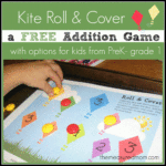 Free Addition Game For Kids From Prekgrade 1  The Measured Mom Also Kite Worksheets For Kindergarten