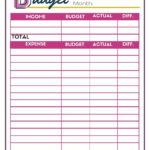 Free Budget Worksheets  Single Moms Income With Regard To Printable Budget Worksheet