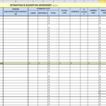 Free Construction Estimating Spreadsheet For Building And Remodeling ... Together With Construction Quantity Tracking Spreadsheet