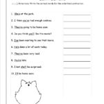Free Contractions Worksheets And Printouts With Regard To Capitalization Worksheets 2Nd Grade