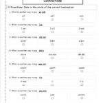 Free Contractions Worksheets And Printouts Within Contractions Worksheet Pdf