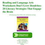 Free Download Reading And Language Arts Worksheets Don't Grow Pertaining To Worksheets Don T Grow Dendrites