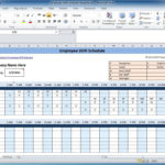 Free Employee And Shift Schedule Templates Pertaining To Employee Work Schedule Spreadsheet
