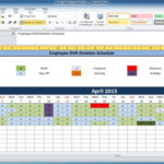 Free Employee And Shift Schedule Templates Within Employee Work Schedule Spreadsheet